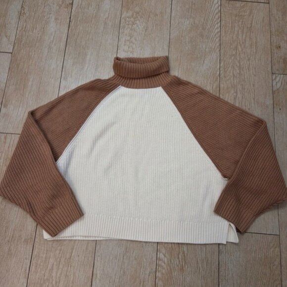 Victoria's Secret PINK Varsity Knit Chunky Turtleneck Sweater XXL - Picture 4 of 8